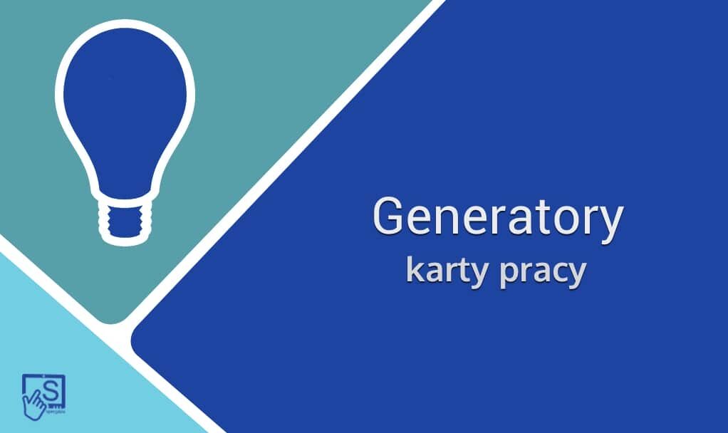 Generatory – karty pracy