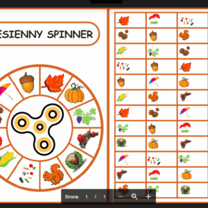 Spinner z symbolami jesieni