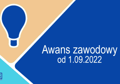 Awans zawodowy od 1.09.2022 r.