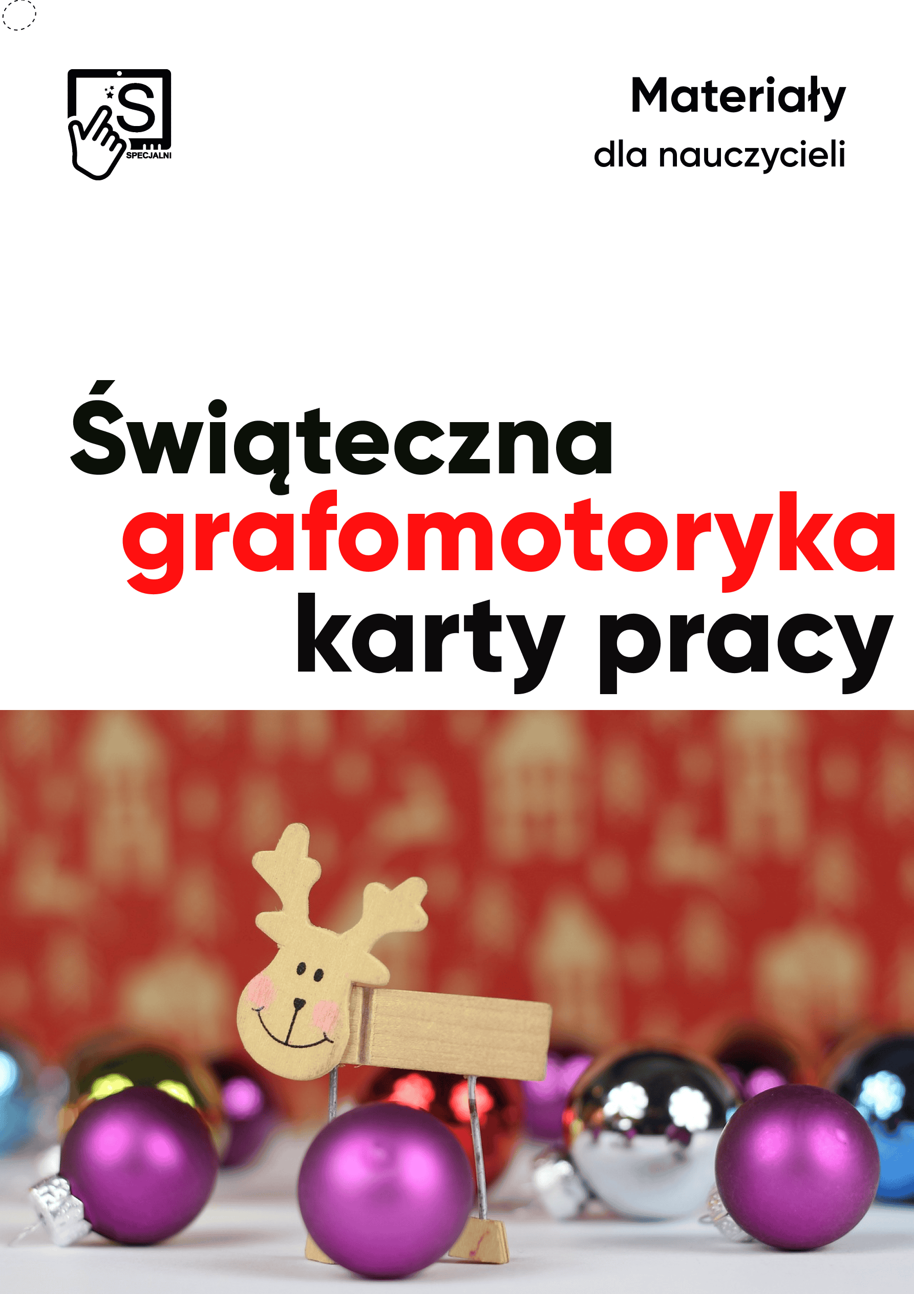 Boże Narodzenie - karty pracy - grafomotoryka Boże Narodzenie - karty pracy - grafomotoryka
