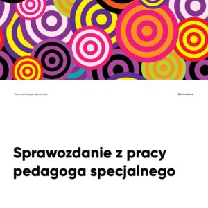 Sprawozdanie pedagoga specjalnego