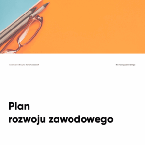 Plan rozwoju zawodowego nauczyciela ubiegającego się o mianowanie