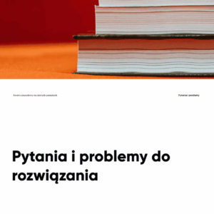 Pytania i problemy do rozwiązania