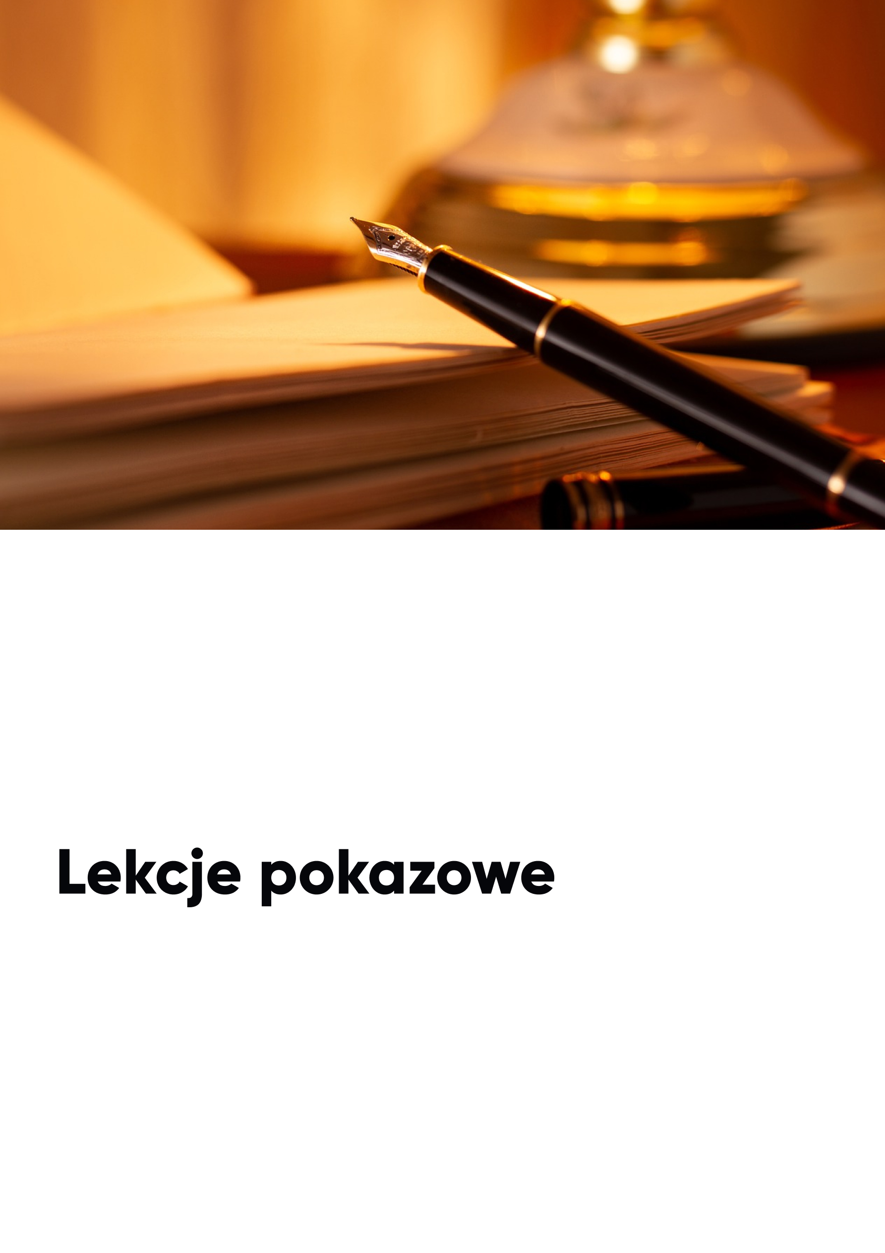 Lekcja pokazowa Lekcja pokazowa