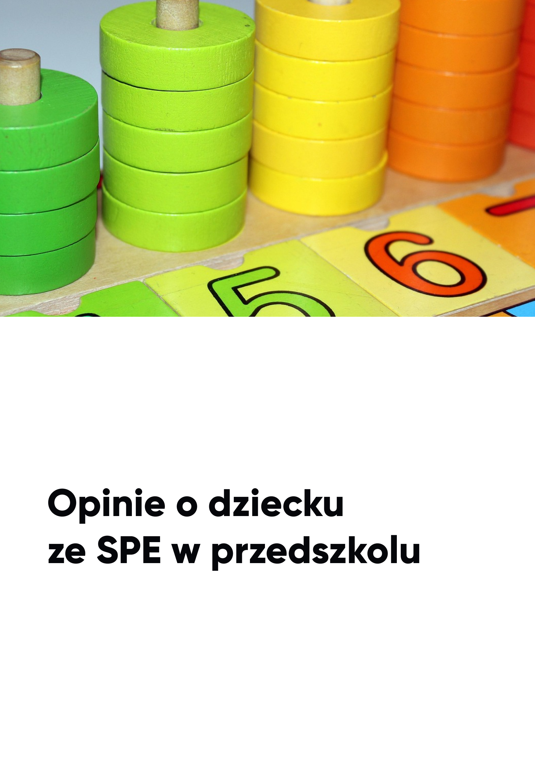 Przedszkole. Opinie o dziecku ze SPE Przedszkole. Opinie o dziecku ze SPE