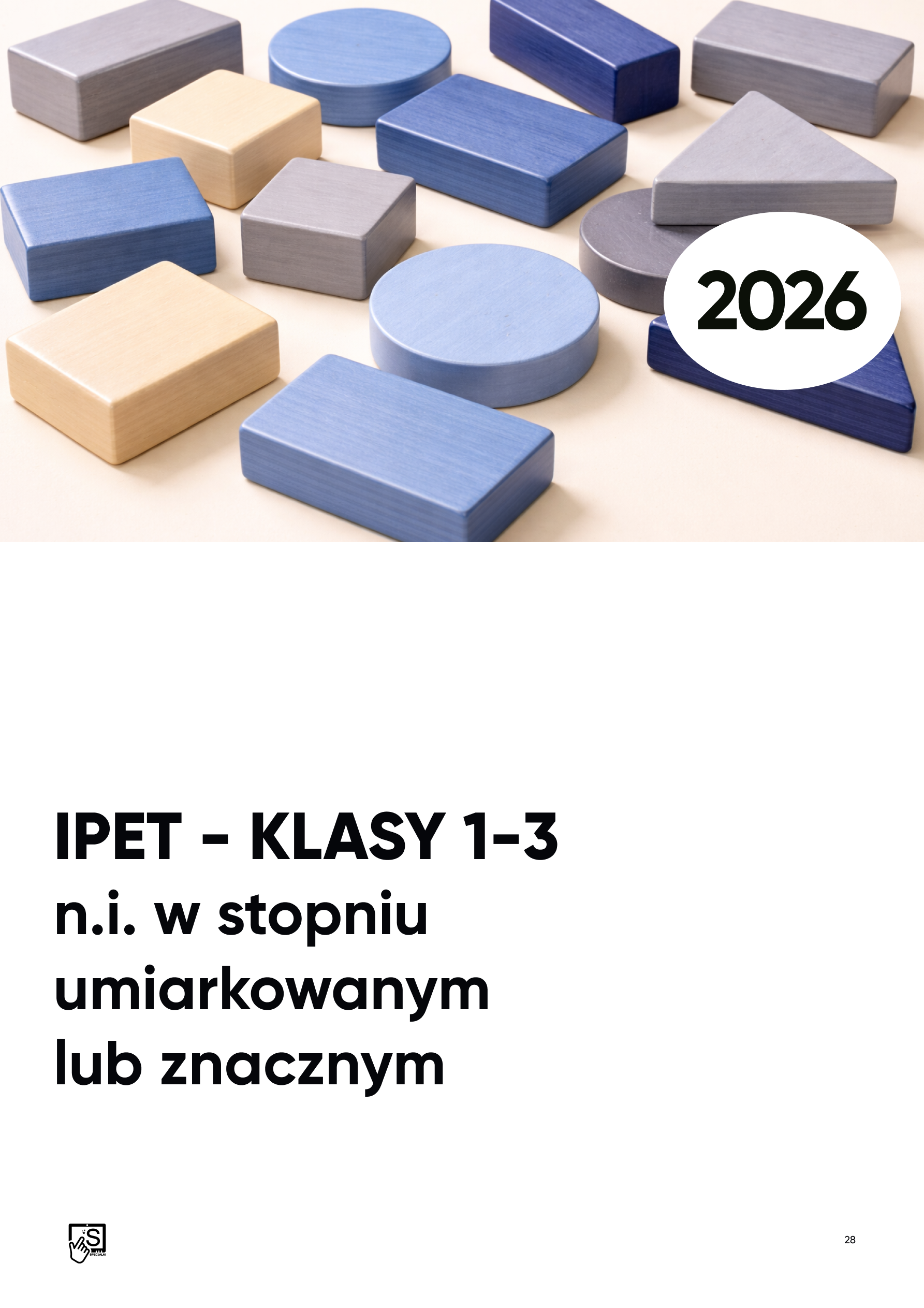IPET. N.i. w stopniu umiarkowanym lub znacznym. KLASY 1-3 IPET. N.i. w stopniu umiarkowanym lub znacznym. KLASY 1-3
