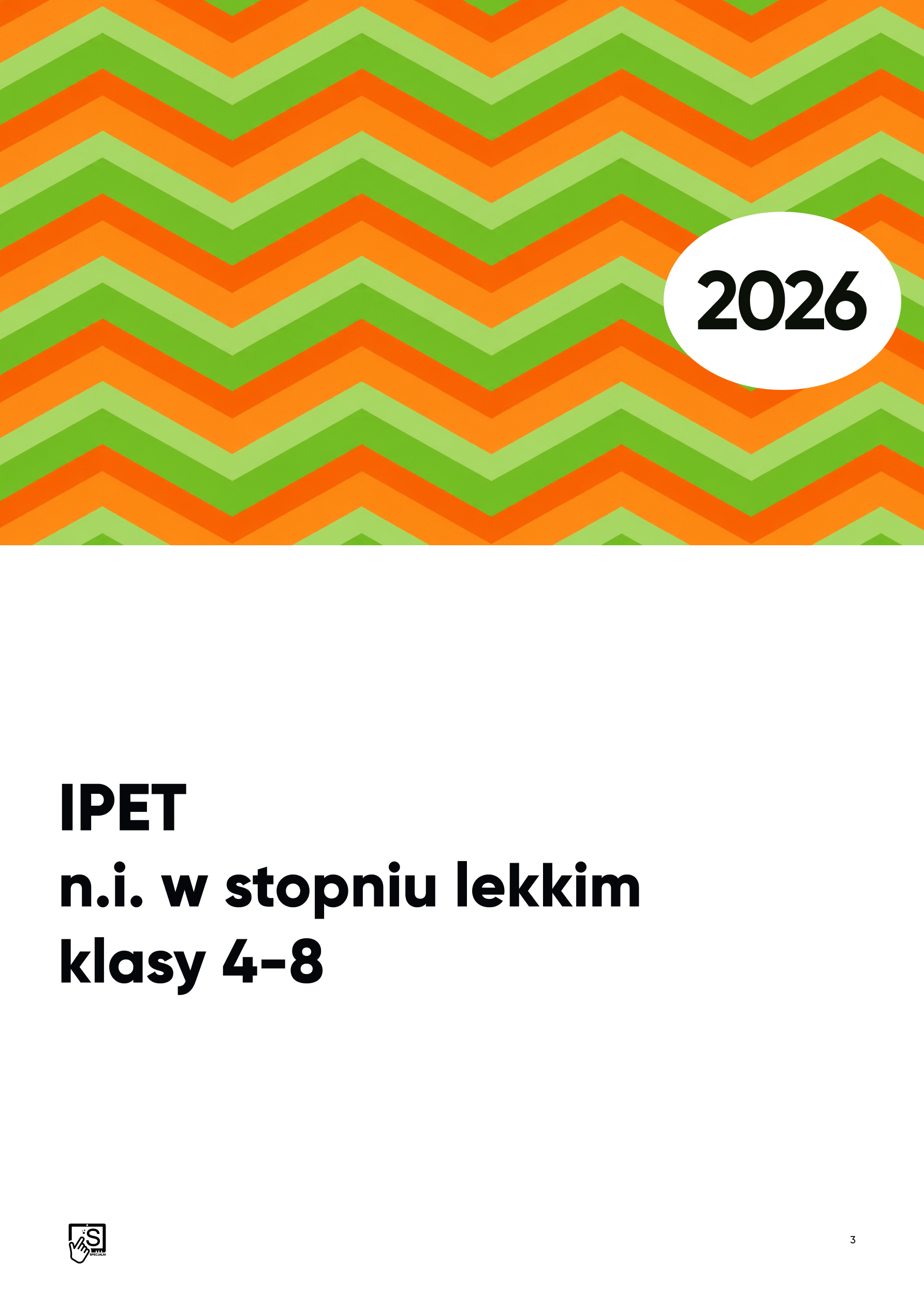 IPET. N.i. w stopniu lekkim. KLASY 4-8 IPET. N.i. w stopniu lekkim. KLASY 4-8